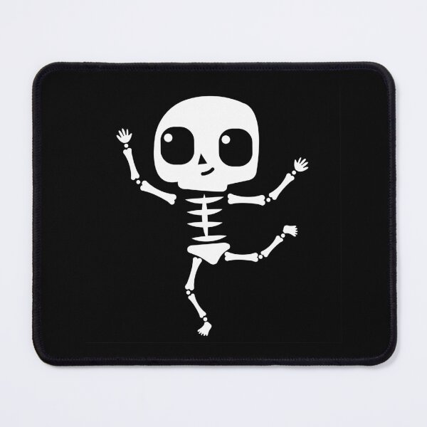 Item preview, Calaca dancing, cute skeleton dancer on black background designed and sold by Denisse diseno.