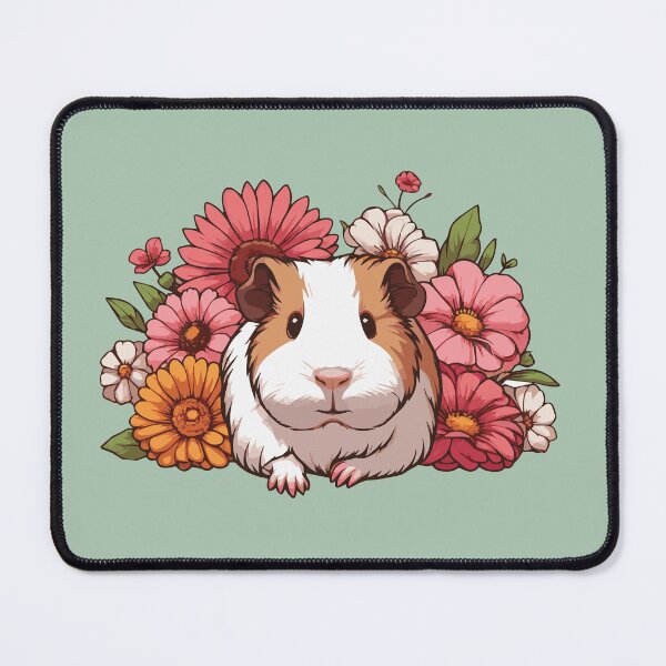 Item preview, Cute Guinea Pig Surrounded By Flowers designed and sold by Basic Beach.