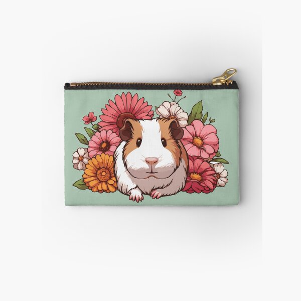 Item preview, Cute Guinea Pig Surrounded By Flowers designed and sold by Basic  Beach.