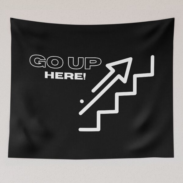 Item preview, Go up here black designed and sold by YIREHCreations.