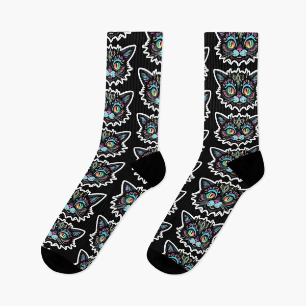 Item preview, Kawaii Graffiti Abstract Neon Cat designed and sold by Desfix.