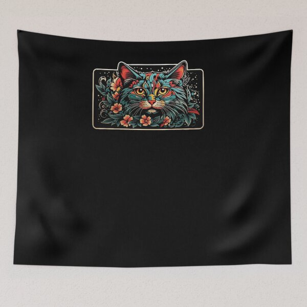 Item preview, Vintage Abstract Neon Cat designed and sold by Desfix.