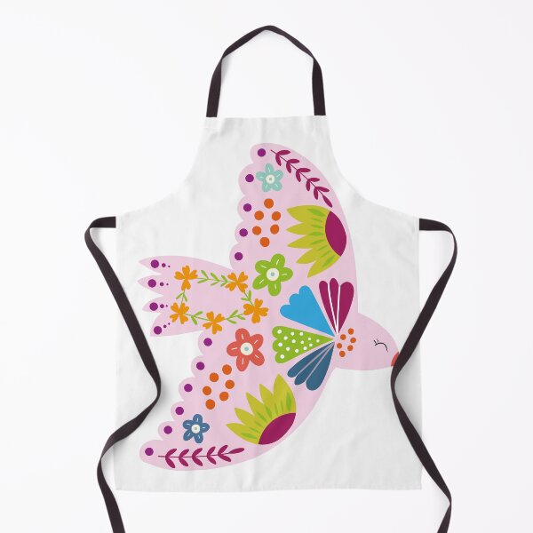 Item preview, Illustrated bird with colorful flowers in Scandinavian style designed and sold by vicempe.