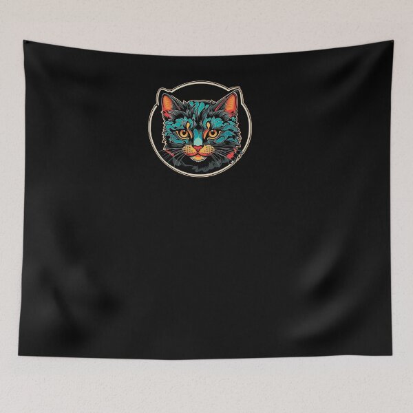 Item preview, Vintage Abstract Neon Cat designed and sold by Desfix.