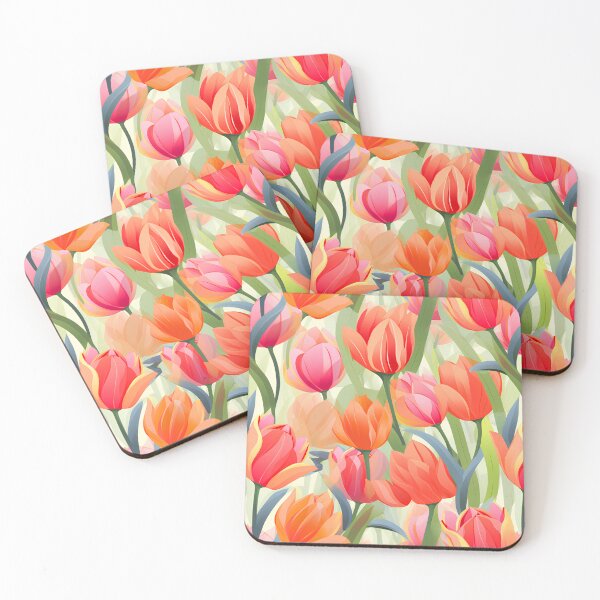Item preview, Vibrant Tulips Pattern Graphic Design designed and sold by Design-DD56.