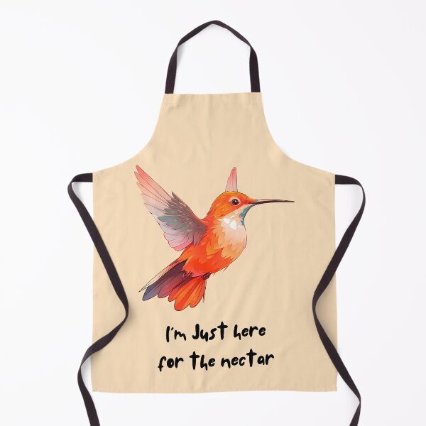 Item preview, I'm jut here for the nectar, red hummingbird art designed and sold by Actualytee.