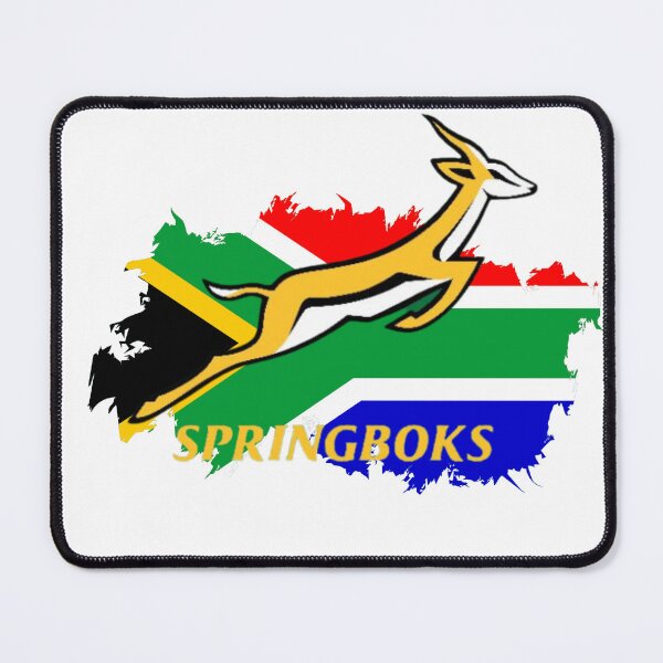 Item preview, Springbok on South African flag designed and sold by RockSolidZA.