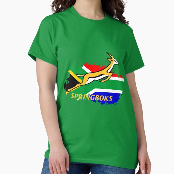 Item preview, Springbok on South African flag designed and sold by RockSolidZA.