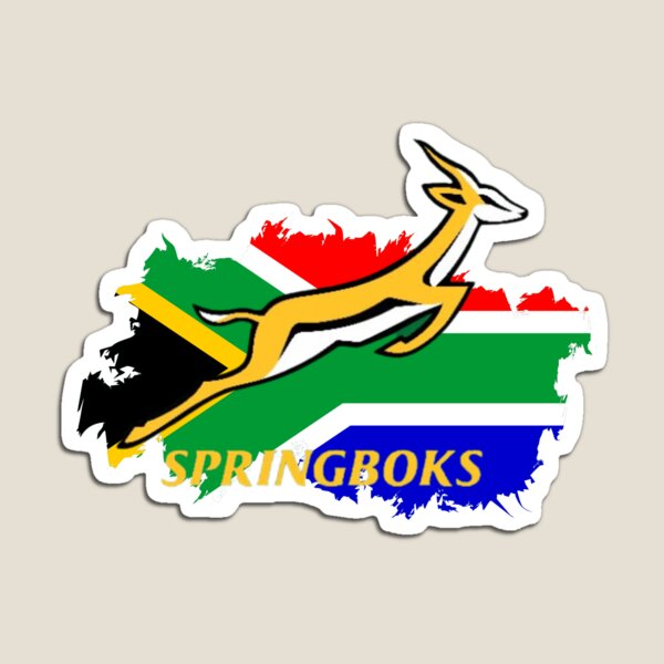 Item preview, Springbok on South African flag designed and sold by RockSolidZA.