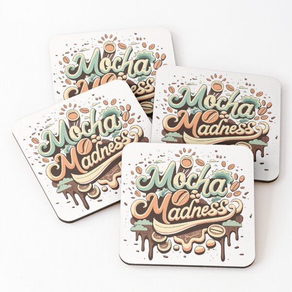 Item preview, Cute Coffee Mocha Madness Printed designed and sold by Witcrafters.