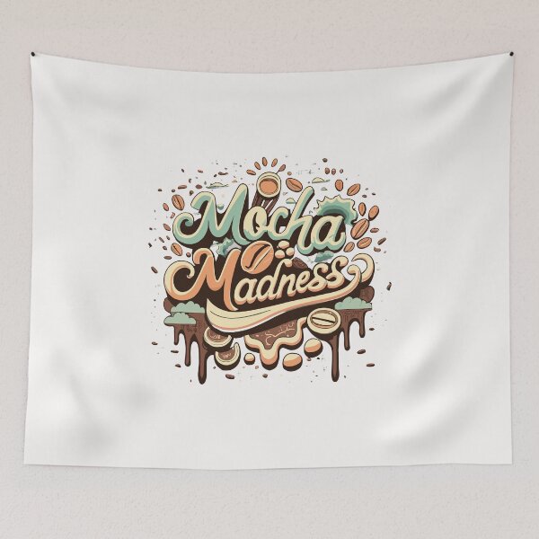 Item preview, Cute Coffee Mocha Madness Printed designed and sold by Witcrafters.