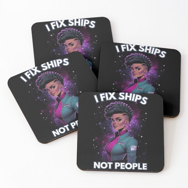 Item preview, I Fix Ships, Not People - Space Engineer - Sci-Fi designed and sold by Fenay Designs.