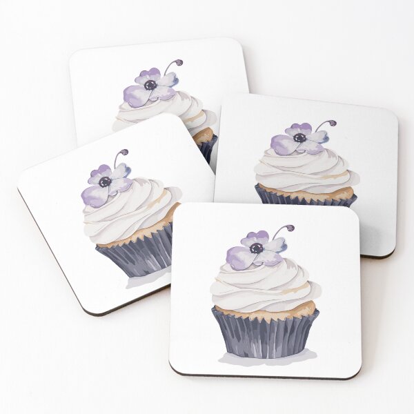 Item preview, Lindo cupcake con flor morada designed and sold by Shanigi-Designs.