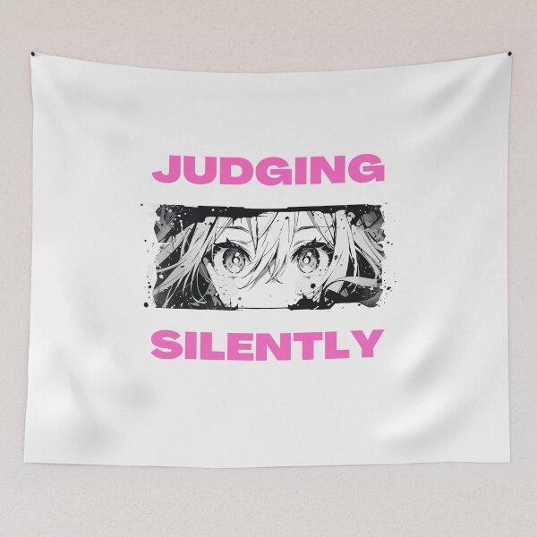 Item preview, Judging Silently Retro Anime Girl Anibae designed and sold by ChibiCollectors.