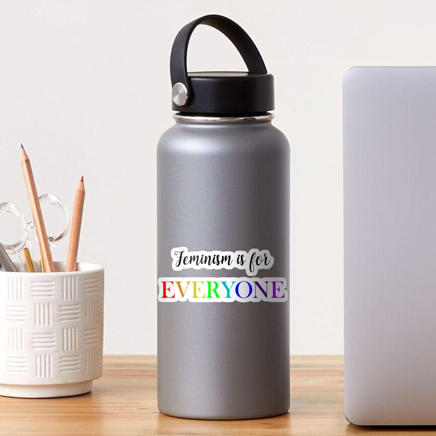 Feminism is for everyone rainbow Sticker