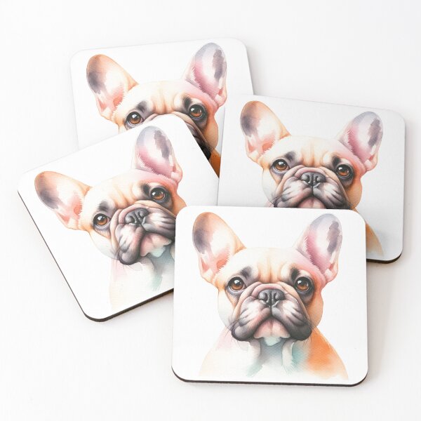 Item preview, Serene Stare: The Pensive French Bulldog designed and sold by WatercolorWhisk.
