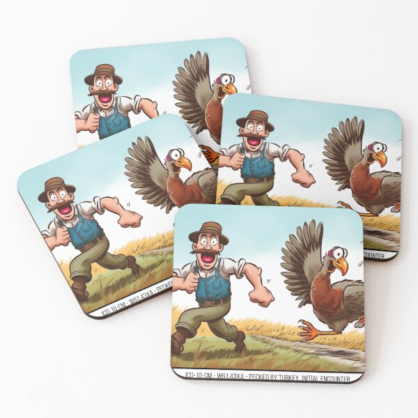 Item preview, Pecked by Turkey, Medical Coding Humor, ICD-10-CM designed and sold by SipandStan.