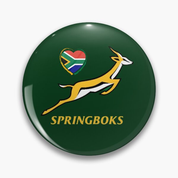 Item preview, Springbok with SA flag heart designed and sold by RockSolidZA.
