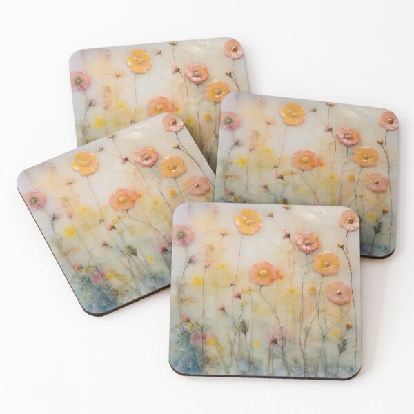 Item preview, Encaustic wax and watercolor flower, fungi and grasses 01 designed and sold by EmilyDayDreams.
