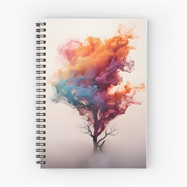 Item preview, Abstract colourful smoke tree. designed and sold by workshoot.