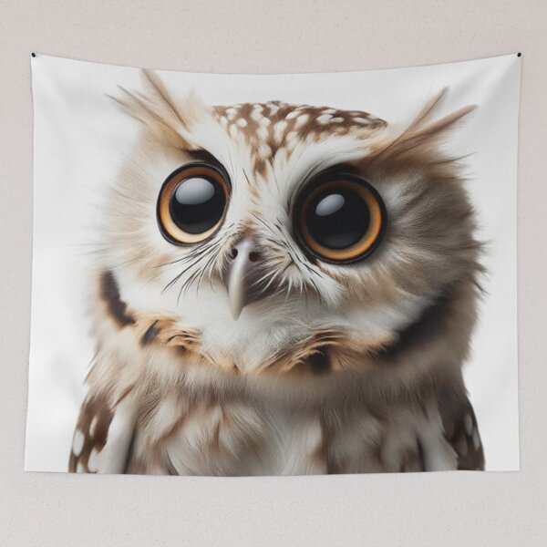 Item preview, Owl with Large Round Eyes designed and sold by DressDigi.