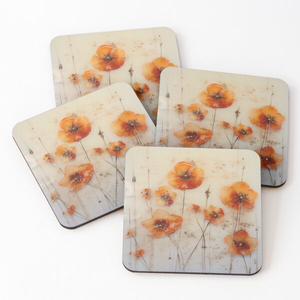 Item preview, Encaustic wax and watercolor flower, fungi and grasses 02 designed and sold by EmilyDayDreams.