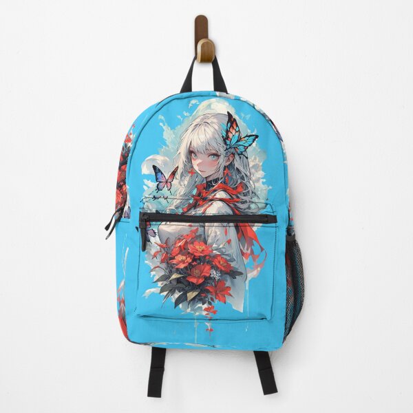 Item preview, silver haired girl is lovely with butterfly designed and sold by Animepic222.