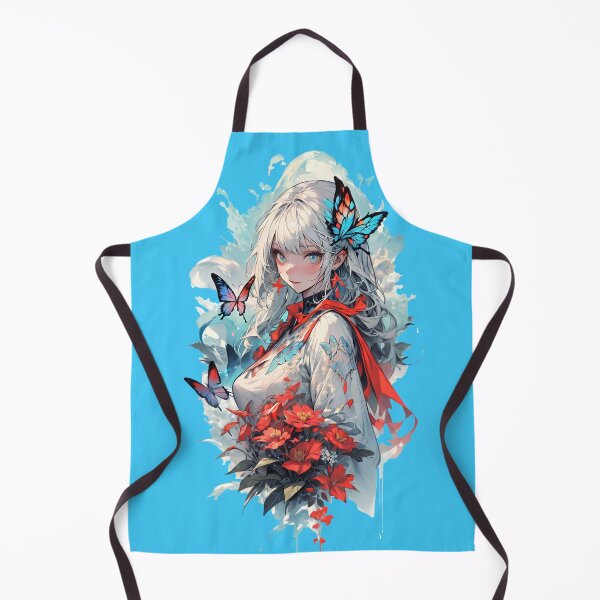 Item preview, silver haired girl is lovely with butterfly designed and sold by Animepic222.