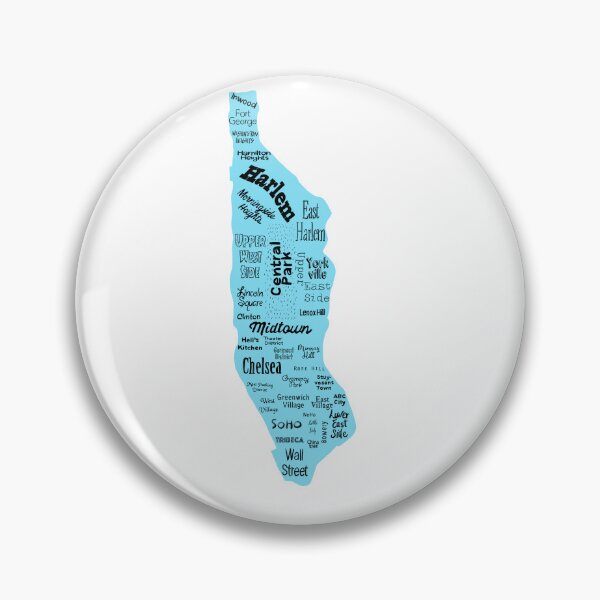 Item preview, new york city/manhattan map - blue designed and sold by Mitra Farmand.
