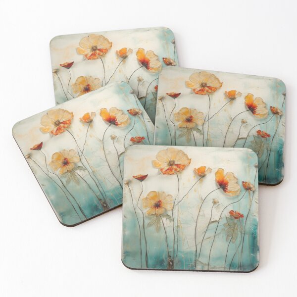 Item preview, Encaustic wax and watercolor flower, fungi and grasses 03 designed and sold by EmilyDayDreams.