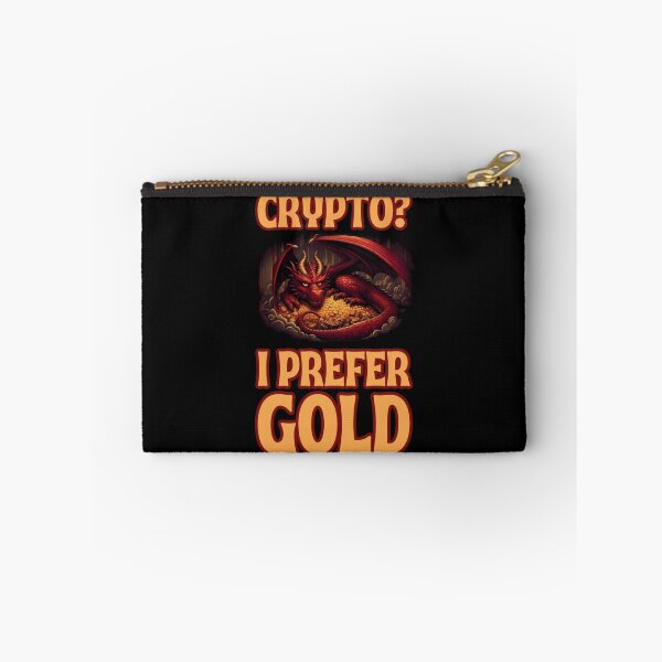 Item preview, Crypto? I Prefer Gold - Dragon hoarding gold - Fantasy designed and sold by Fenay Designs.