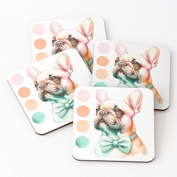 Item preview, Elegance Personified: The French Bulldog's Gaze designed and sold by WatercolorWhisk.