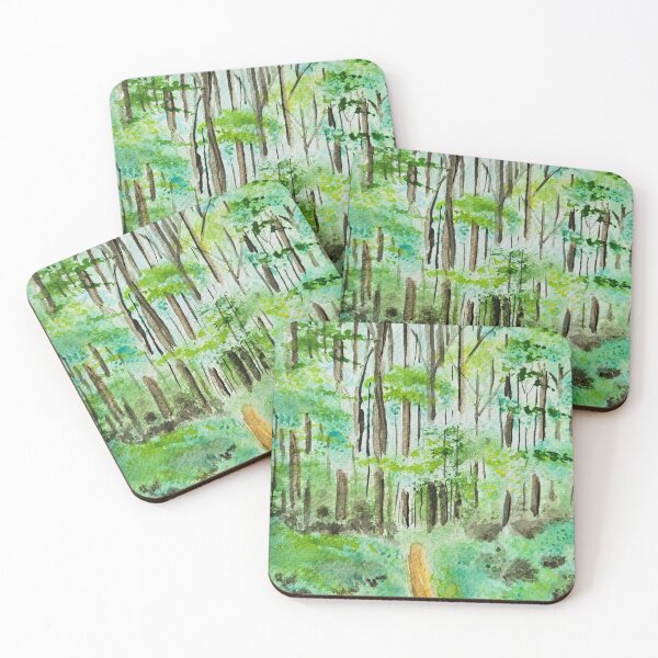 Item preview, Watercolor Woods (Title: Walking in Peace) designed and sold by BobbiShawArts.