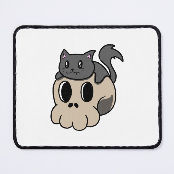 Item preview, kitty and skull designed and sold by saacstix.