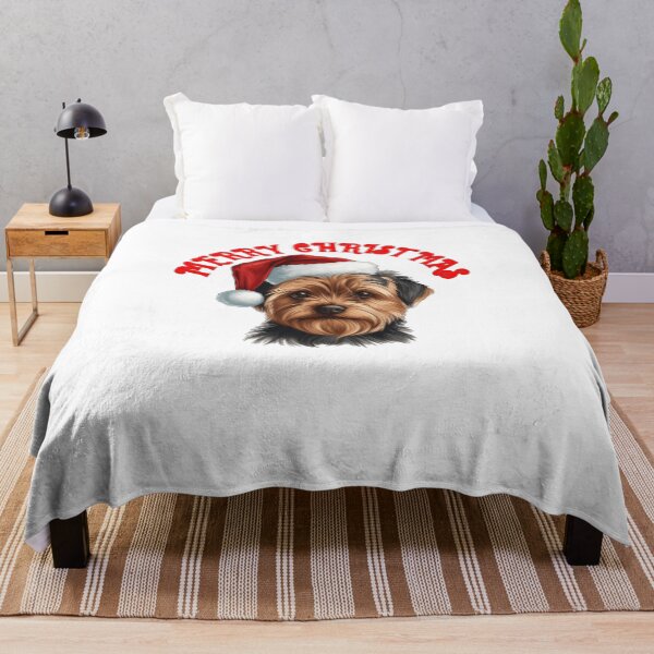 Item preview, Christmas Yorkshire Yorkie Terrier With Santa Hat designed and sold by Culveays.