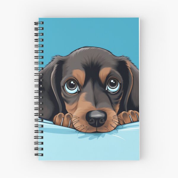Item preview, Cute Peeking Dachshund Dog Mouse pad,Happy and Playful Peeking Cartoon Character  designed and sold by Prints-4All.