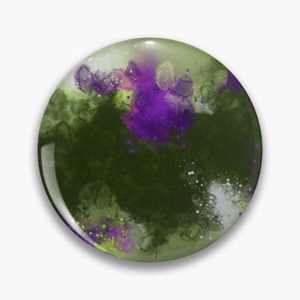 Item preview, Ulterior Motives - Green Purple Abstract Art designed and sold by Joey Santiago.