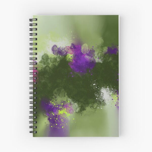Item preview, Ulterior Motives - Green Purple Abstract Art designed and sold by Joey Santiago.