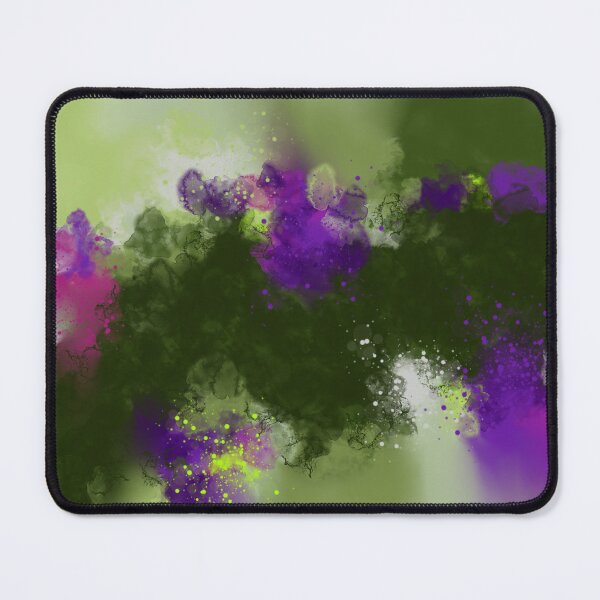 Item preview, Ulterior Motives - Green Purple Abstract Art designed and sold by Joey Santiago.