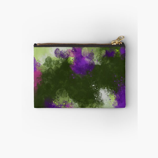 Item preview, Ulterior Motives - Green Purple Abstract Art designed and sold by Joey Santiago.