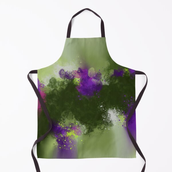 Item preview, Ulterior Motives - Green Purple Abstract Art designed and sold by Joey Santiago.