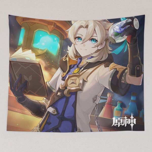Item preview, Genshin Impact - Albedo Official Birthday Artwork 2023 designed and sold by Krimsy.