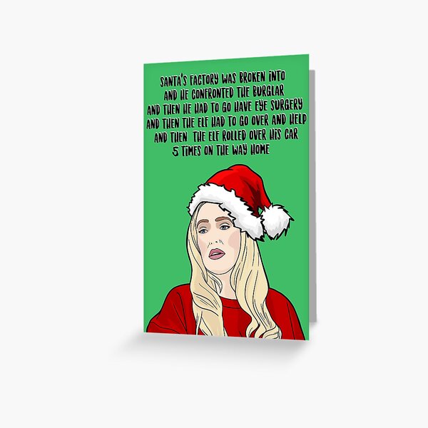 Item preview, Erika Jayne Christmas Santa's story - Real Housewives of Beverly Hills designed and sold by PopShopDesignFR.