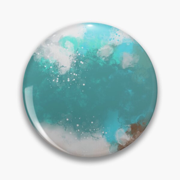 Item preview, Beach Days Are Back - Teal Sandy Coral Abstract Art designed and sold by Joey Santiago.
