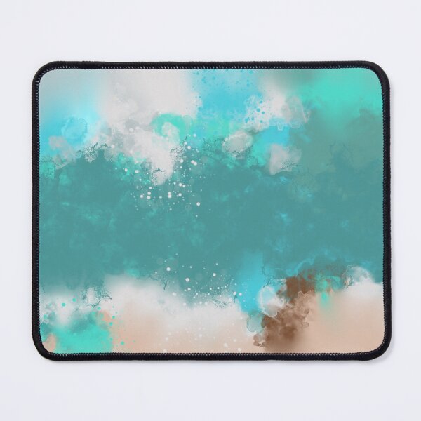 Item preview, Beach Days Are Back - Teal Sandy Coral Abstract Art designed and sold by Joey Santiago.