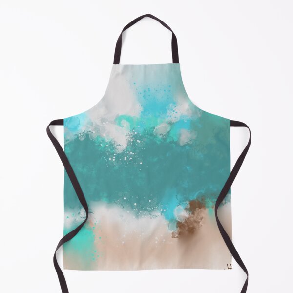 Item preview, Beach Days Are Back - Teal Sandy Coral Abstract Art designed and sold by Joey Santiago.