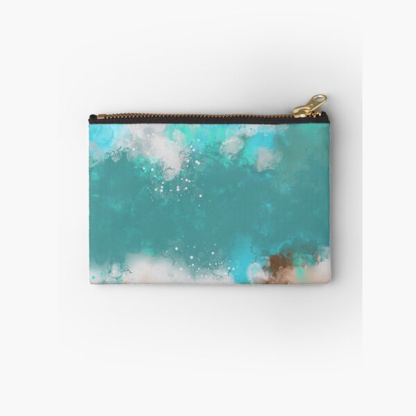 Item preview, Beach Days Are Back - Teal Sandy Coral Abstract Art designed and sold by Joey Santiago.