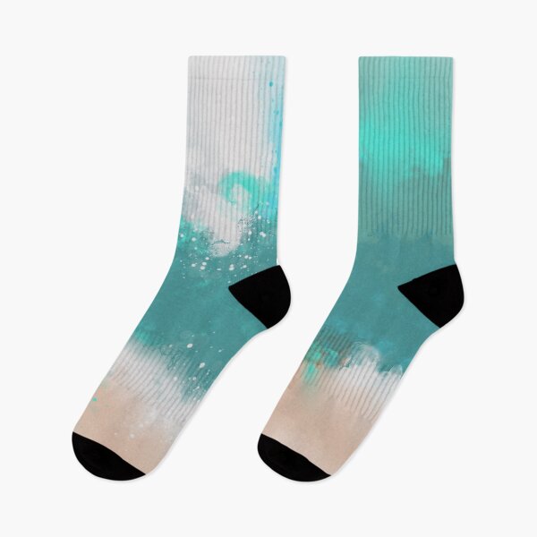 Item preview, Beach Days Are Back - Teal Sandy Coral Abstract Art designed and sold by Joey Santiago.