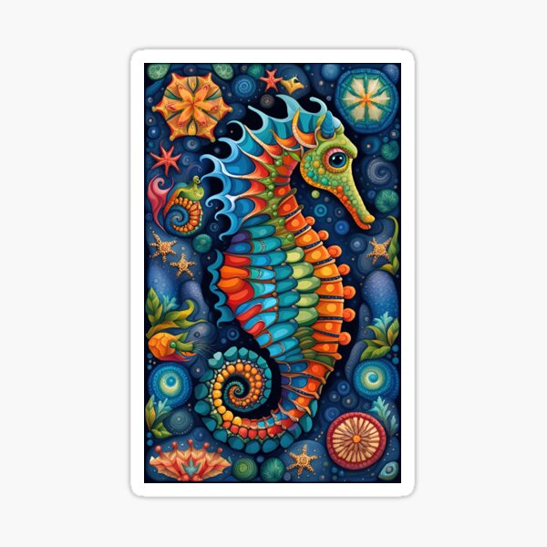Item preview, Seahorse Art designed and sold by SabenaArtwork.