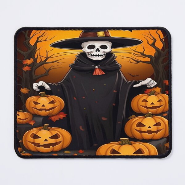 Item preview, Scary skull ghost with pumpkins. designed and sold by DaliaSabryTee.